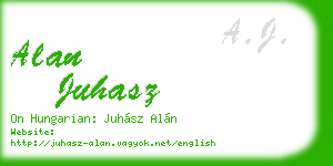 alan juhasz business card